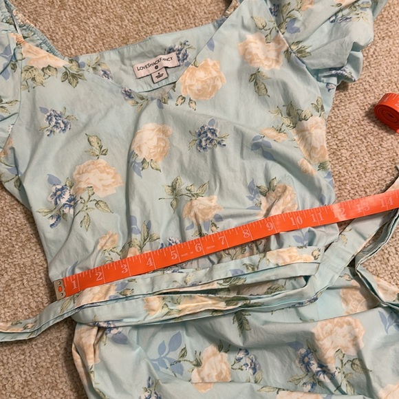 Loveshackfancy x Target Blue Floral Midi Dress Size 4 - Picture 4 of 4